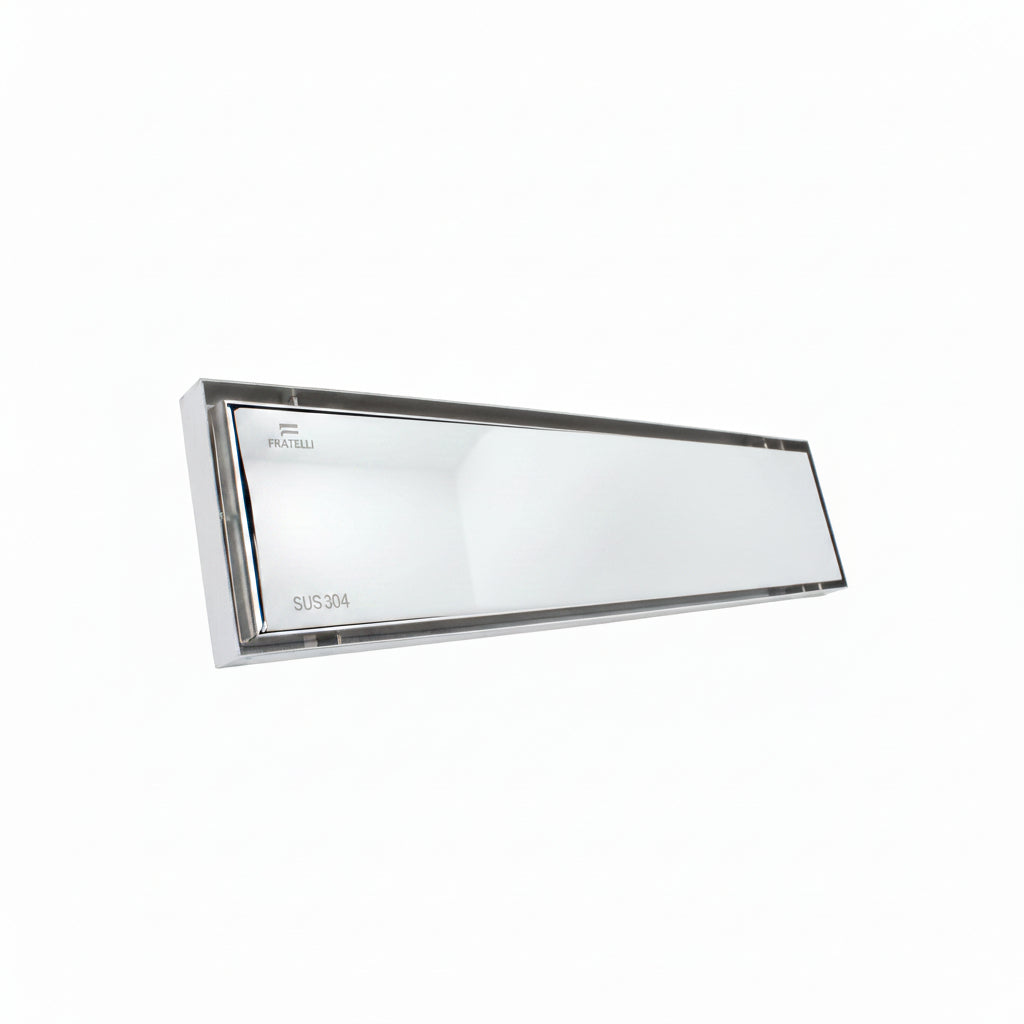 SUMIDERO REVERSIBLE 16" INOX 304 ACABADO ESPEJO -FRATELLI